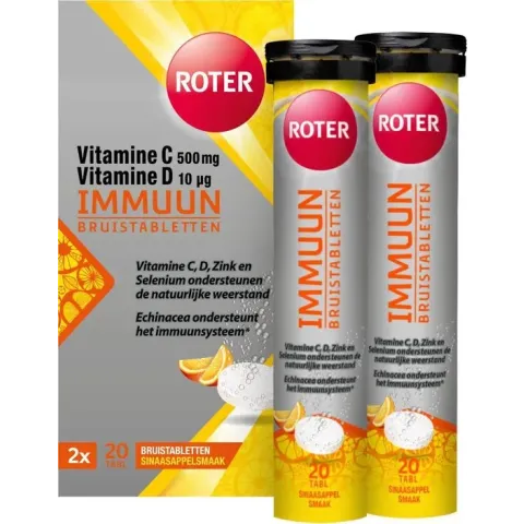Roter Immuun Bruis - Supplement  - 2 x 20 bruistabletten