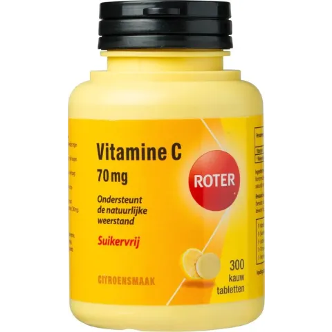 Roter Vitamine C 70mg - Voedingssupplement - 300 tabletten