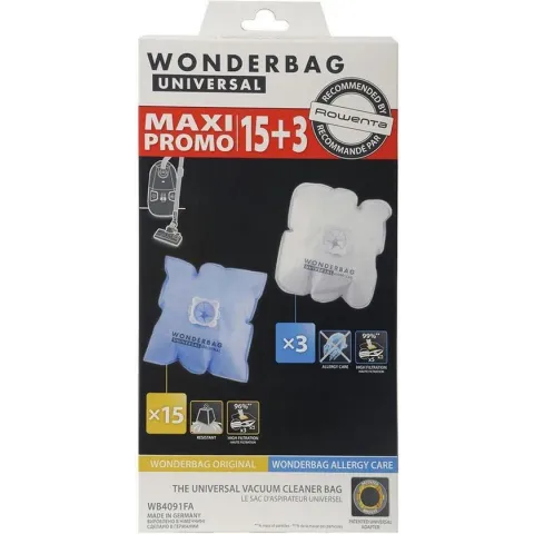 Rowenta Stofzuigerzakken Wonderbag Original 15 + 3  Stuks