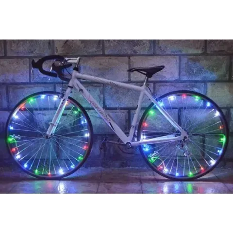 RRJ LED Fietswielverlichting Multicolor - Inclusief Batterijen