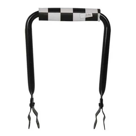 Rugsteun Rugleuning zwart met Black Checkers rugkussentje