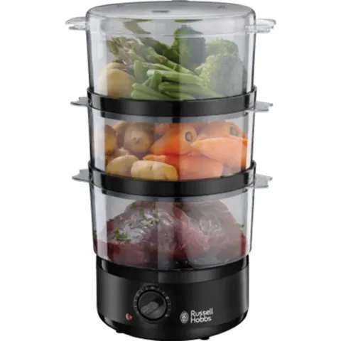 Russell Hobbs Kitchen Collection Compact Matte Black Stoomkoker - 26530-56