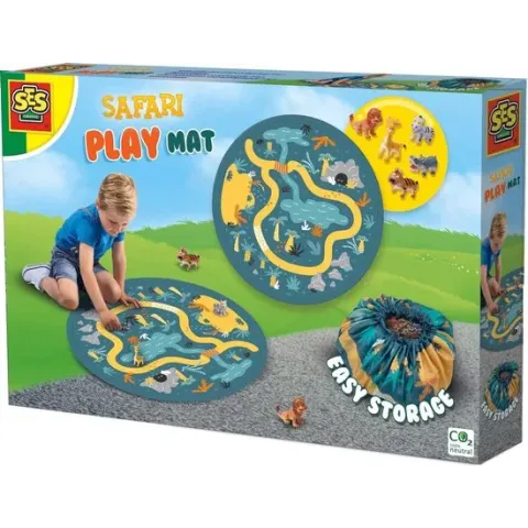 Safari speelmat en opbergzak 2 in 1