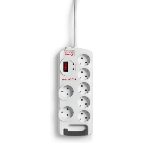 Salicru SPS SAFE 7 Overspanningsbeveiliging 7 AC-uitgang(en) 250 V 1,8 m Wit