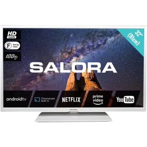 Salora 32 MILKYWAY - Televisie - 32 Inch - Wit - Android