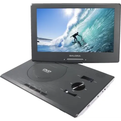 Salora DVP1400 - Portable DVD speler - 14 inch - Swivel - Accu - USB - SD - Accessoires
