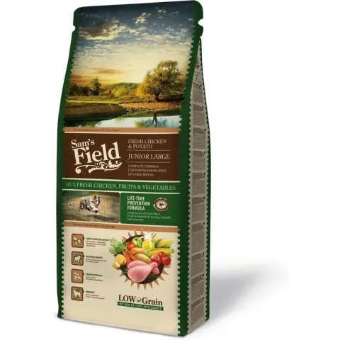 Sam's Field Junior Large - Kip & Aardappel - 13 kg