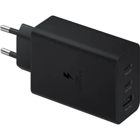 Samsung 65W Trio Power Adapter - Super Fast Charging - Zwart