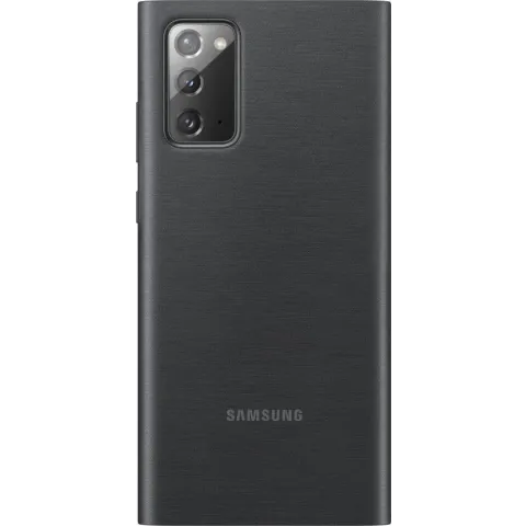 Samsung Clear View Hoesje - Samsung Galaxy Note 20 - Zwart