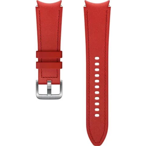 Samsung Hybrid Leather Band - Galaxy Watch4 - 20mm M/L - Rood