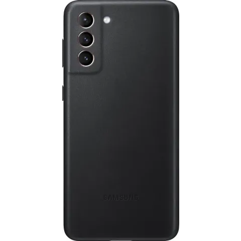 Samsung Leather Hoesje - Samsung S21 Plus - Zwart