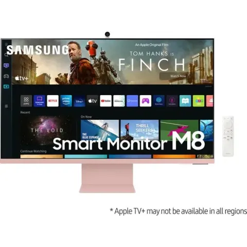 Samsung M8 LS32BM80PUU- 4K Smart Monitor - Webcam - USB-C 65w -  32 inch - Roze