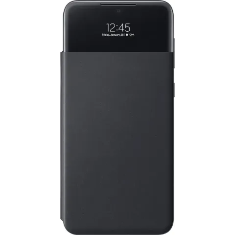 Samsung Smart Clear View Wallet - Samsung Galaxy A33 - Zwart