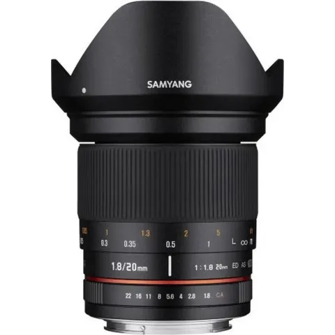 Samyang 20mm - F1.8 ED AS UMC - Geschikt voor Sony Systeemcamera's
