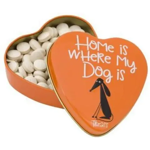 Sanal hartenblik home is where my dog is snoepjes 60 gr