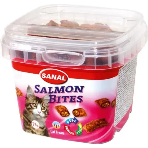 Sanal Salmon Bites - Zalm - Kattensnack - 75 g