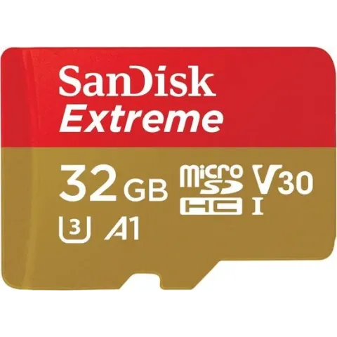 SanDisk Extreme Micro SDHC 32GB - A1 V30 U3 - met adapter