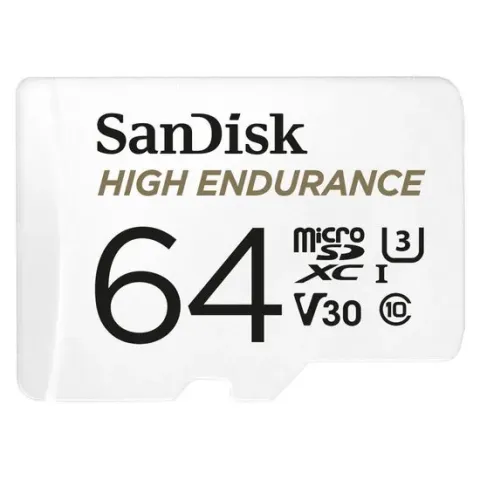 Sandisk High Endurance flashgeheugen 64 GB MicroSDXC Klasse 10 UHS-I