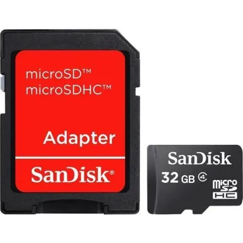 Sandisk Micro SD kaart 32 GB + SD adapter