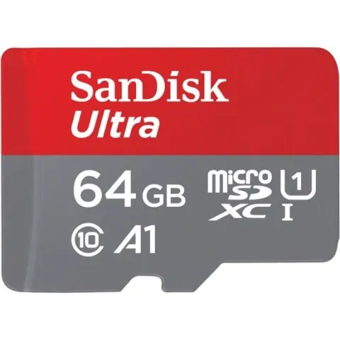 SanDisk microSDXC Ultra 64GB (A1/UHS-I/Cl.10/140MB/s) + Adapter Mobile microSDXC-kaart 64 GB A1 Application Performance