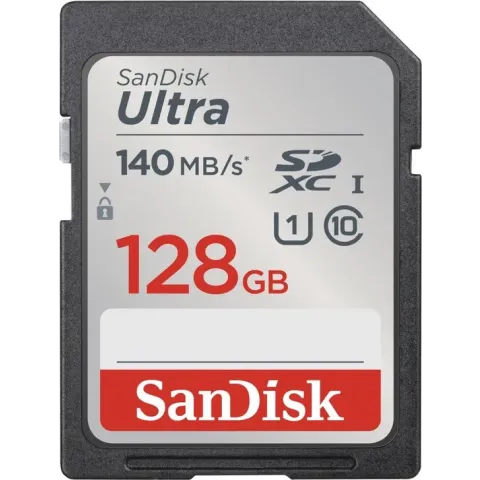 SanDisk SDXC Ultra 128GB 140mb/s C10 UHS-I