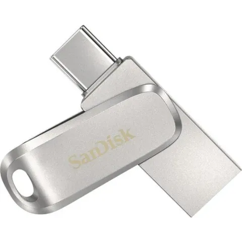 Sandisk Ultra Dual Drive Luxe USB flash drive 256 GB USB Type-A / USB Type-C 3.2 Gen 1 (3.1 Gen 1) Roestvrijstaal