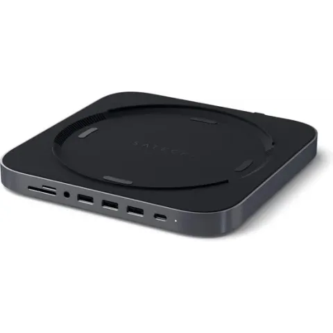 Satechi Aluminium Mac Mini standaard met ingebouwde Hub - Space Gray