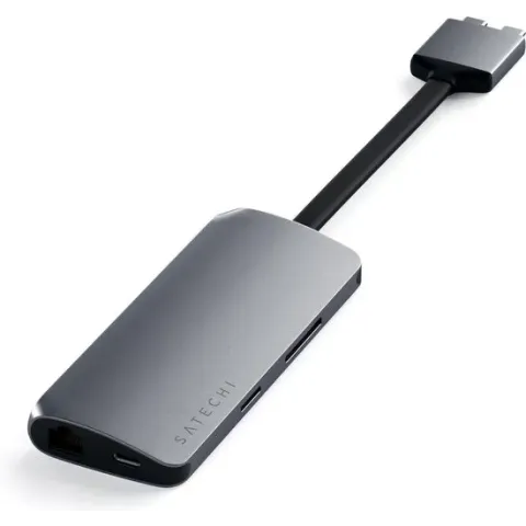 Satechi Type-C Dual Multimedia Adapter - Space Grey