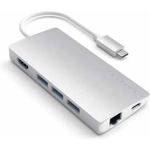 Satechi TYPE-C Multi-Port Adapter 4K Ethernet Silver v2