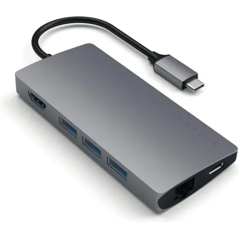 Satechi TYPE-C Multi-Port Adapter 4K Ethernet Space Grey v2