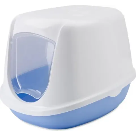 Savic Duchesse Kittentoilet - Kattenbak - Blauw - 44.5 x 35.5 x 32 cm
