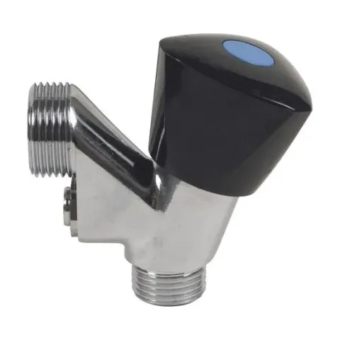 Scanpart wasmachinekraan met keerklep en beluchter - Wasmachine kraan - 1/2" x 3/4" aansluiting