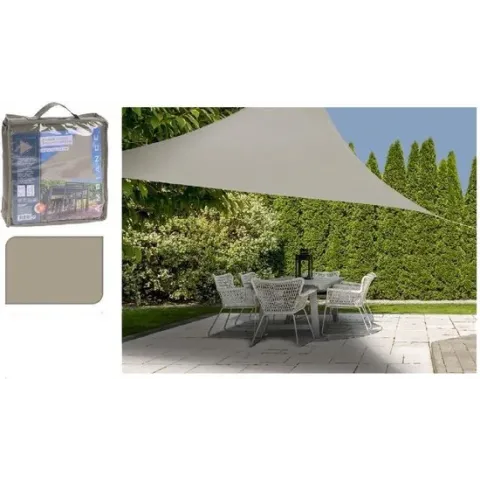 Schaduwdoek 3.6X3.6X3.6M zand