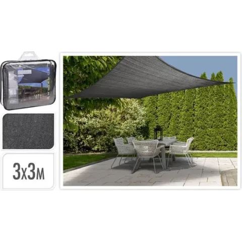 Schaduwdoek - Zonnedoek - UV & Weerbestendig - Vierkant 3x3M