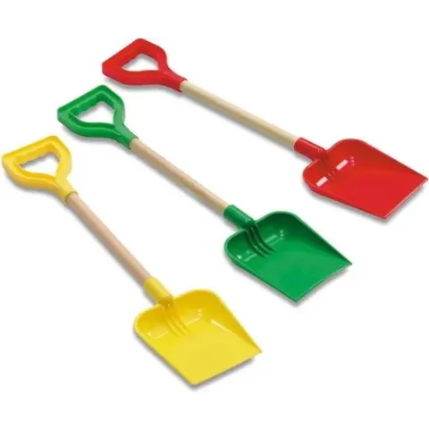 Schep met Houten Steel 56 cm Assorti