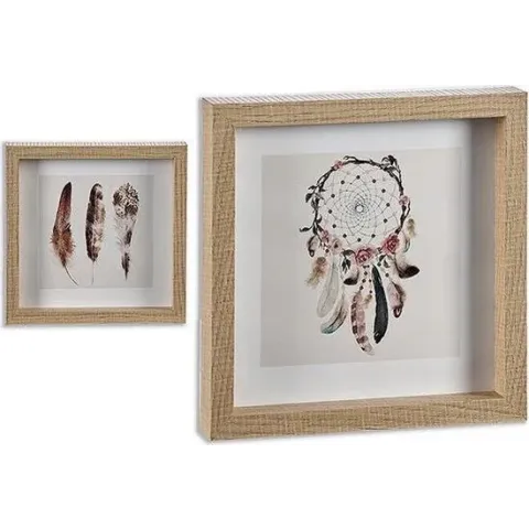 Schilderij Dreamcatchers MDF Hout (2,5 x 21,5 x 21,5 cm)