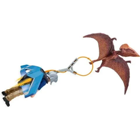 Schleich Dinosaurs - Jetpack achtervolging - Speelfigurenset - Kinderspeelgoed voor Jongens en Meisjes - 5 tot 12 jaar - 7 Onderdelen