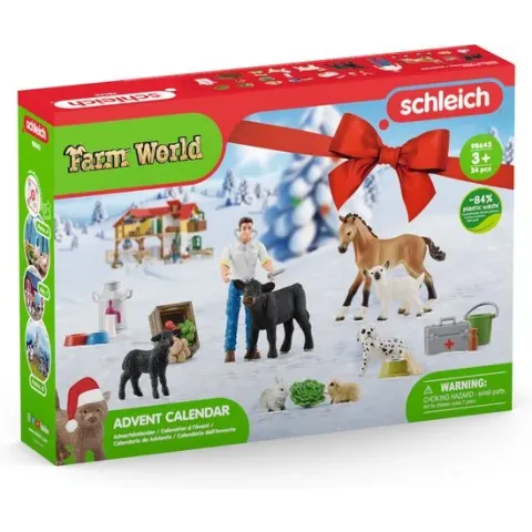 schleich FARM WORLD - Adventskalender Farm World 2022 - Kinderspeelgoed voor Jongens en Meisjes - 3 tot 8 jaar 98643