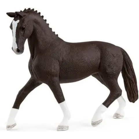 Schleich Hannover merrie zwart - 13927 - Speelfiguur - Horse Club - 14 x 3,5 x 10,7 cm