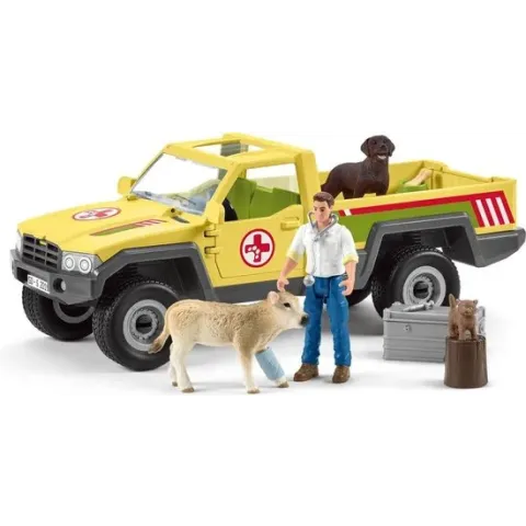 Schleich - Veterinarian visit at the farm (42503)