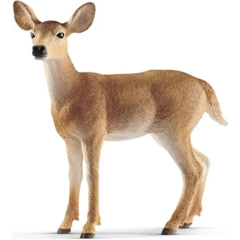 Schleich Witstaart hinde 14819 - Hert Speelfiguur - Wild Life - 8,6 x 3,5 x 8,5 cm