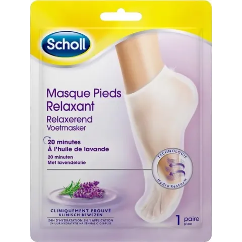 Scholl Voetenmasker - Voetencreme - Voedend En Relaxerende Lavendel - Expert Care - 1 paar