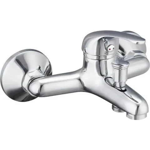 Schütte Athos Plus Badkraan - Mengkraan - Chroom - 15 cm hartafstand