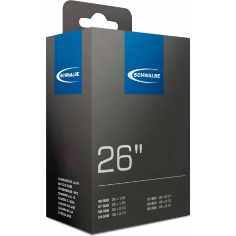 Schwalbe DV13 - Binnenband Fiets - Hollands Ventiel - 40 mm - 40/62 - 559 - 26 x 1.50/2.50 inch