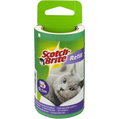 Scotch-Brite™ Pluizenkleefrol navulling, 30 vellen (4.5 m) 1/verpakking