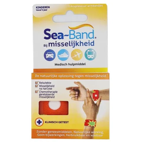 Seaband - Polsband -  Kinderen - 2 stuks - Oranje