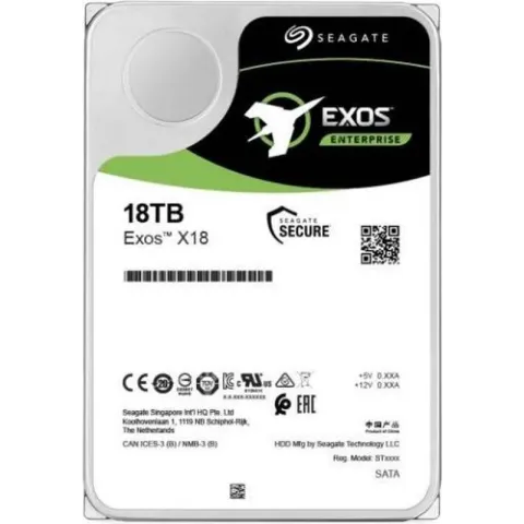 Seagate 8.9cm (3.5") 18TB SAS3 Exos X18 512e 7200 256MB intern bulk