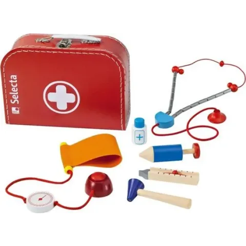 Selecta Spielzeug Speelset Dokterskoffer Junior 25 X 18 Cm Rood 8-delig