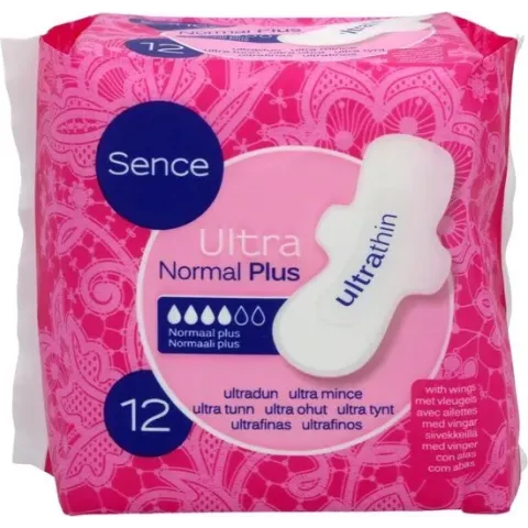 Sence Maandverband Normaal Plus Ultra Thin incontinentie - 12 stuks - incontinentieverband