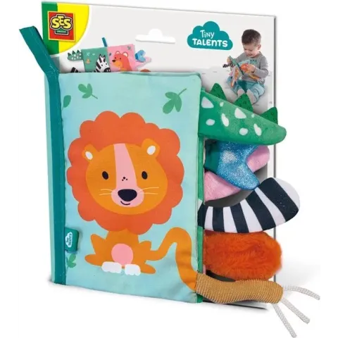Sensory soft dierenstaarten boek - Tiny talents